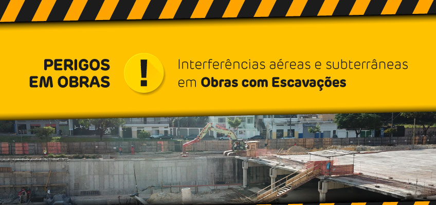 Obras com escavações: Interferências aéreas e subterrâneas