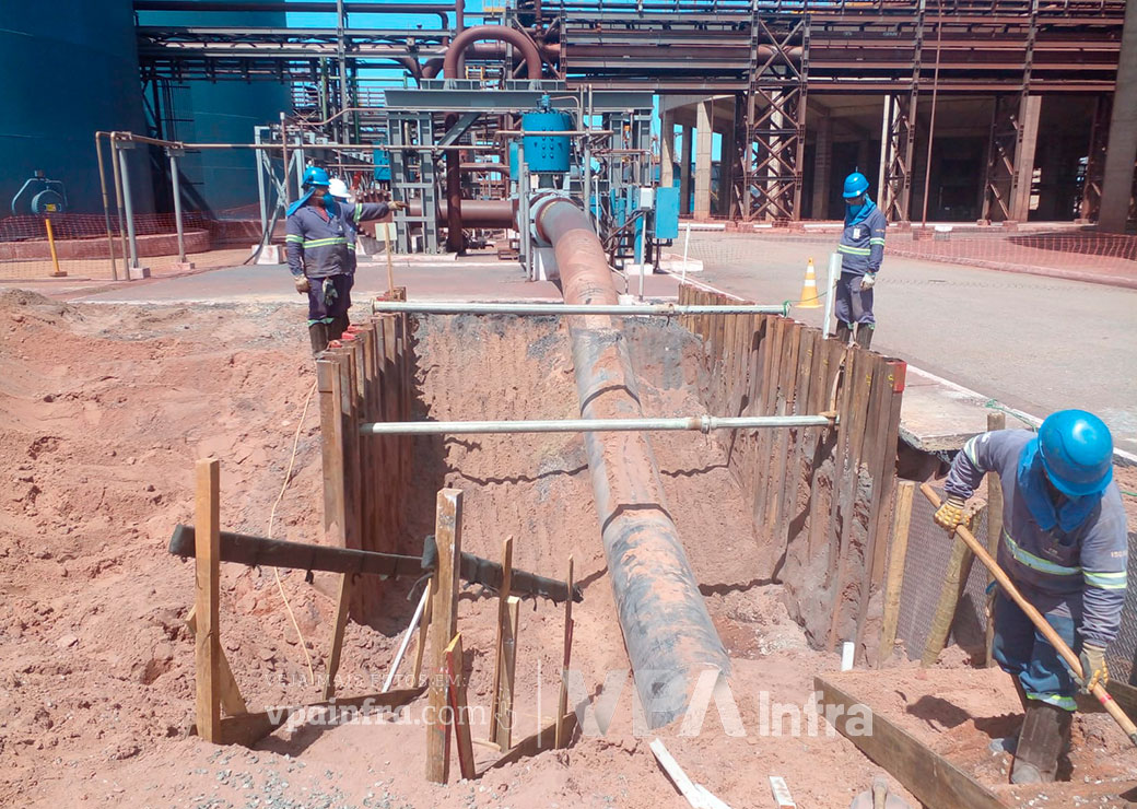 Escoramento para Manutenção em Mineiroduto